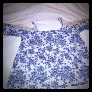 Cute off the shoulder long sleeve shirt